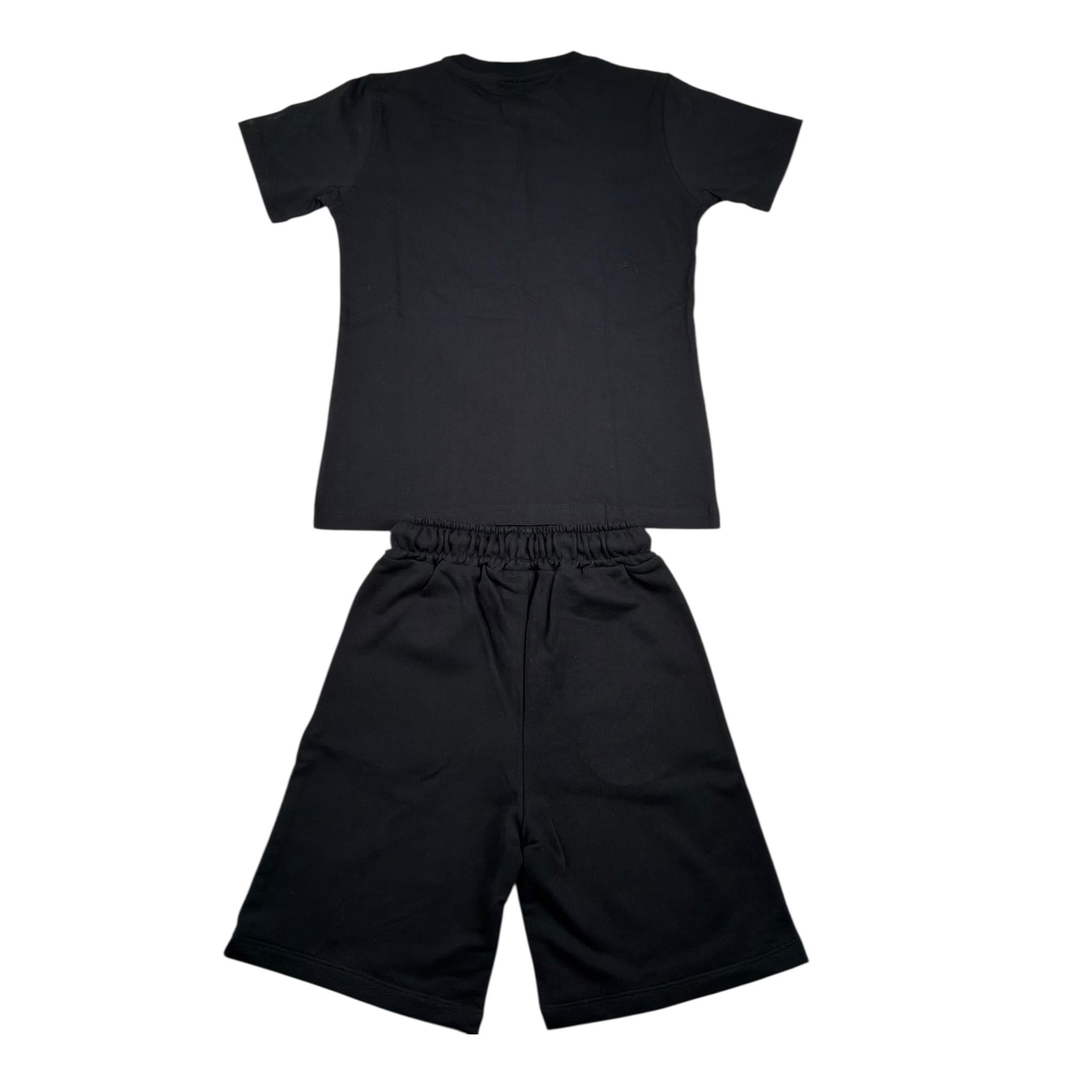 Disclaimer Completo 2 Pezzi T-Shirt-Bermuda Tinta Unita per Bambino 25EDK58478 NERO DISCLAIMER 