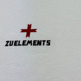 Zu+Elements T-Shirt Girocollo Tinta Unita con Stampa per Bambino ZU1608 BIANCO ZU+ELEMENTS 