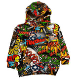 MOUSSE felpa chiusa con cappuccio stampa fantasia Multicolor per Neonato HFKH371 MULTICOLOR MOUSSE 