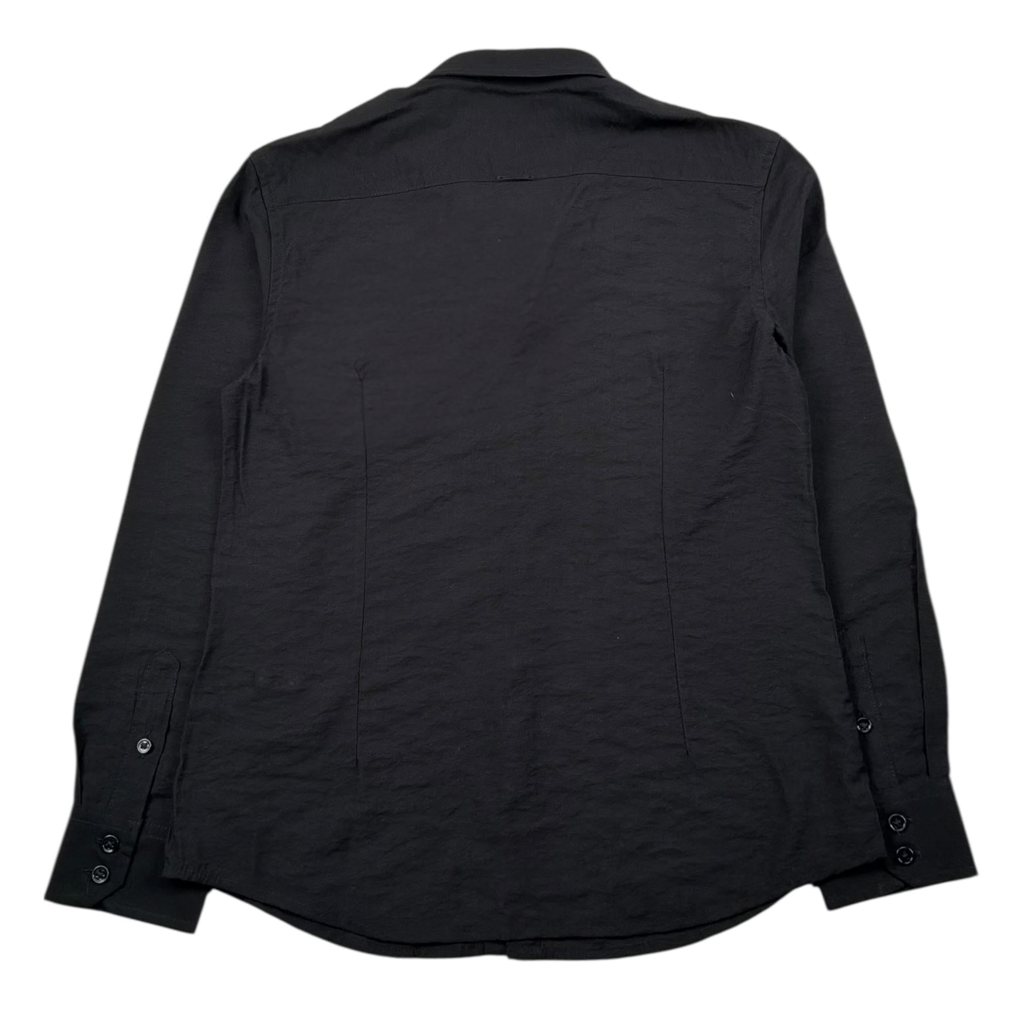 Antony Morato Camicia Manica Lunga Tinta Unita per Bambino MKSL00287 NERO ANTONY MORATO 