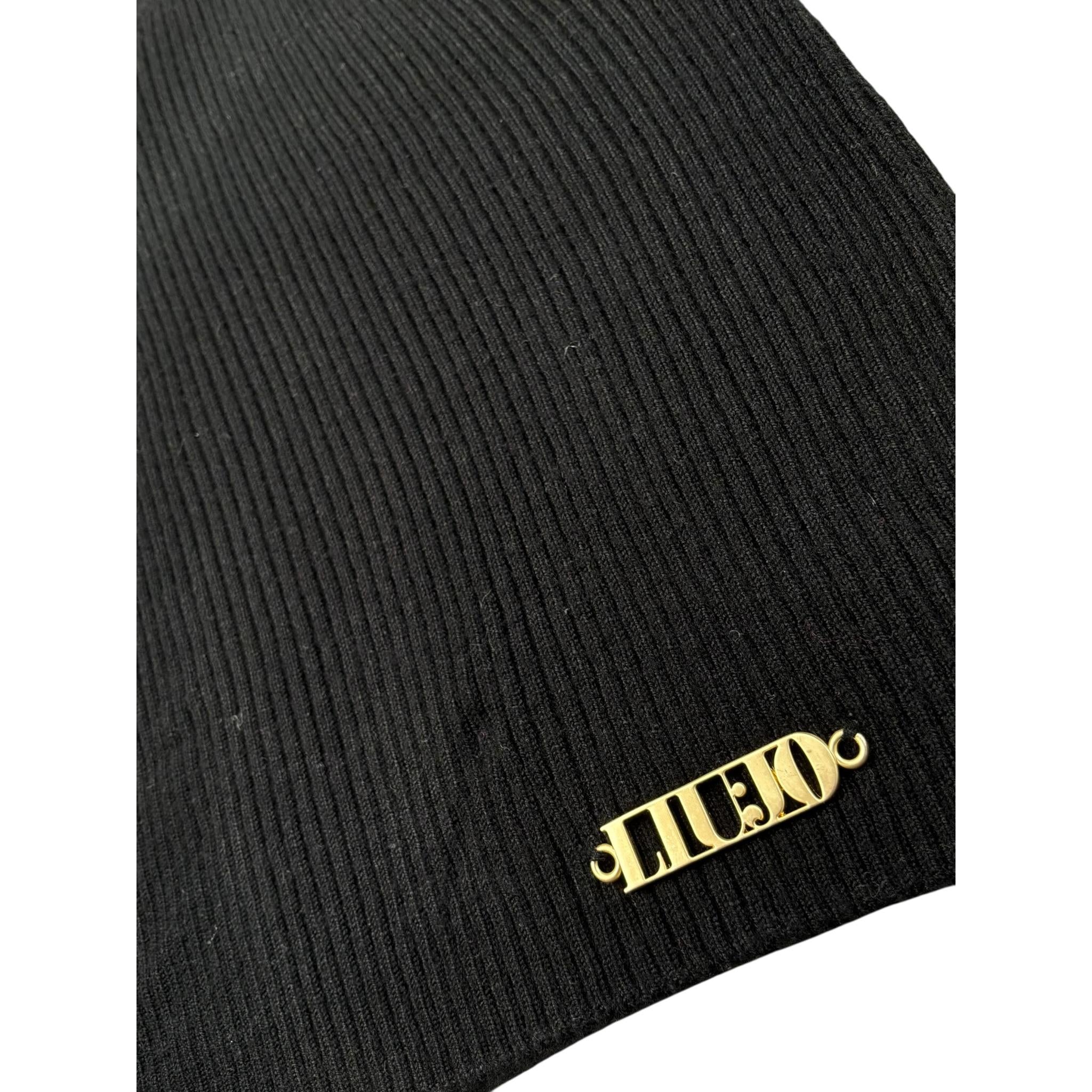 Liu Jo Canotta Tinta Unita A Costine per Bambina GA4037 NERO LIU JO 