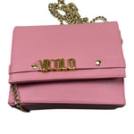 Vicolo Borsa Tinta Unita con Logo E Tracolla per Bambina BRSV ROSA VICOLO 