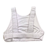 Met Top Tinta Unita con Elastico per Bambina ME162 BIANCO MET 