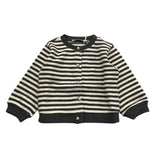 ZHOE & TOBIAH cardigan bicolore con fantasia a righe Bianco/nero per Bambina KTT19 BIANCO/NERO ZHOE & TOBIAH 