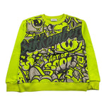 BiKKEMBERGS felpa chiusa girocollo tinta unita con stampe Verde fluo per Bambino BK2815 VERDE FLUO BiKKEMBERGS 