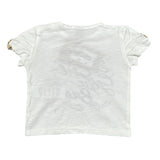 Please T-Shirt Girocollo tinta unita con Stampa Bianco per Neonata MB86030G BIANCO PLEASE 