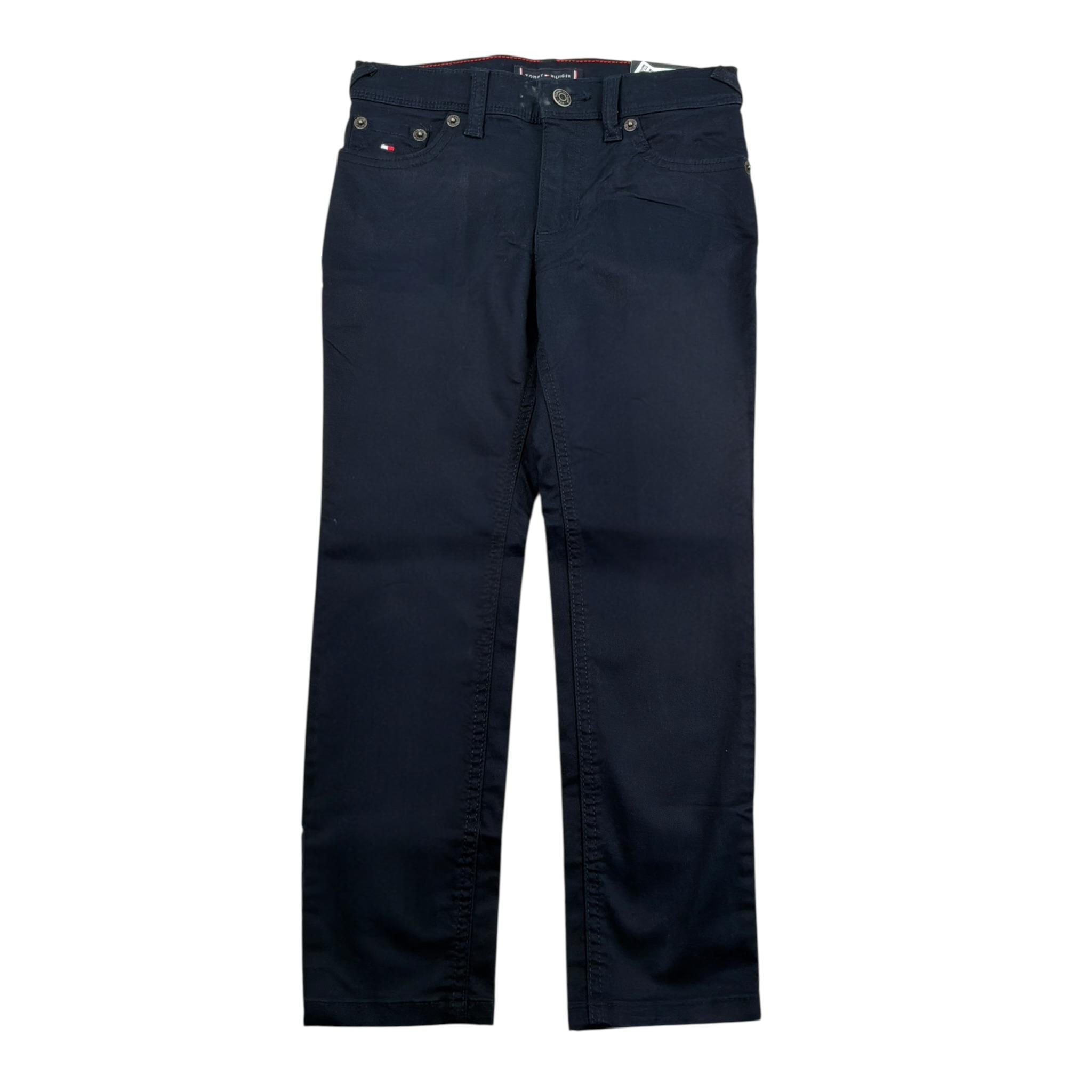 Tommy Hilfiger Pantalone tinta unita con Girovita Regolabile Blu per Bambino KB0KB08470J BLU TOMMY HILFIGER 