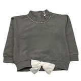 M+E' felpa chiusa girocollo tinta unita Grigio per Neonata UE1570 GRIGIO M+E' 