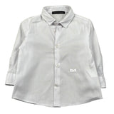 Daniele Alessandrini Camicia Manica Lunga Tinta Unita con Logo per Neonato 1295C00267 BIANCO DANIELE ALESSANDRINI 