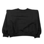 LIU JO felpa chiusa girocollo tinta unita con stampa  Nero per Bambina GF4067 NERO LIU JO 