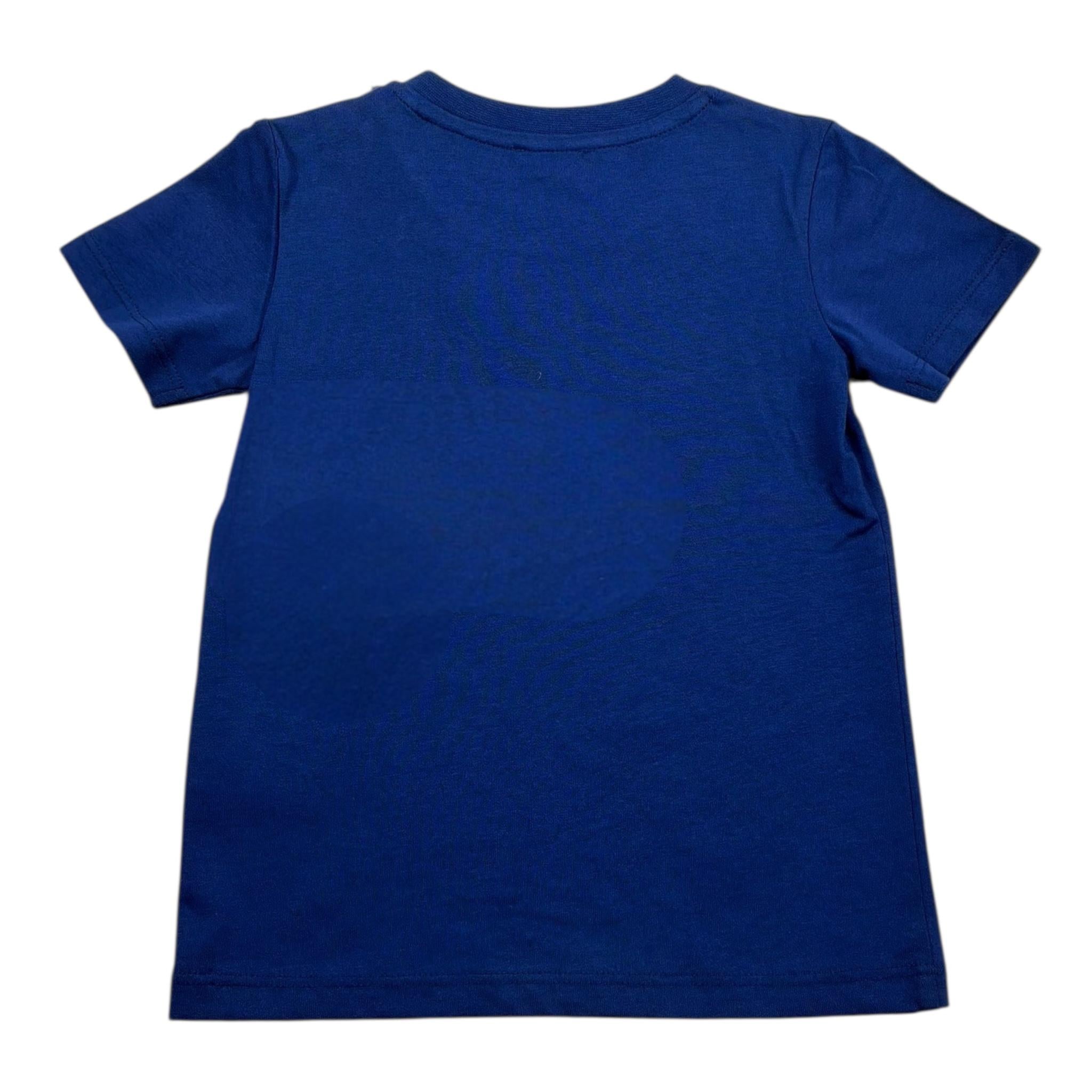 Just Cavalli T-Shirt Girocollo Tinta Unita con Stampa per Neonato JIP26047TS BLU JUST CAVALLI 
