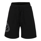 Diesel Bermuda In Felpa Tinta Unita Con Stampa Logo Nero Per Bambino