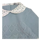 BABIDU set abito-cappello tinta unita con fantasia fiori Azzurro per Neonata 90760 AZZURRO BABIDU 