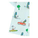 Saint Barth Camicia Mezza Manica Tinta Unita con Stampe Snoopy per Bambino KALE00200 CELESTE SAINT BARTH 