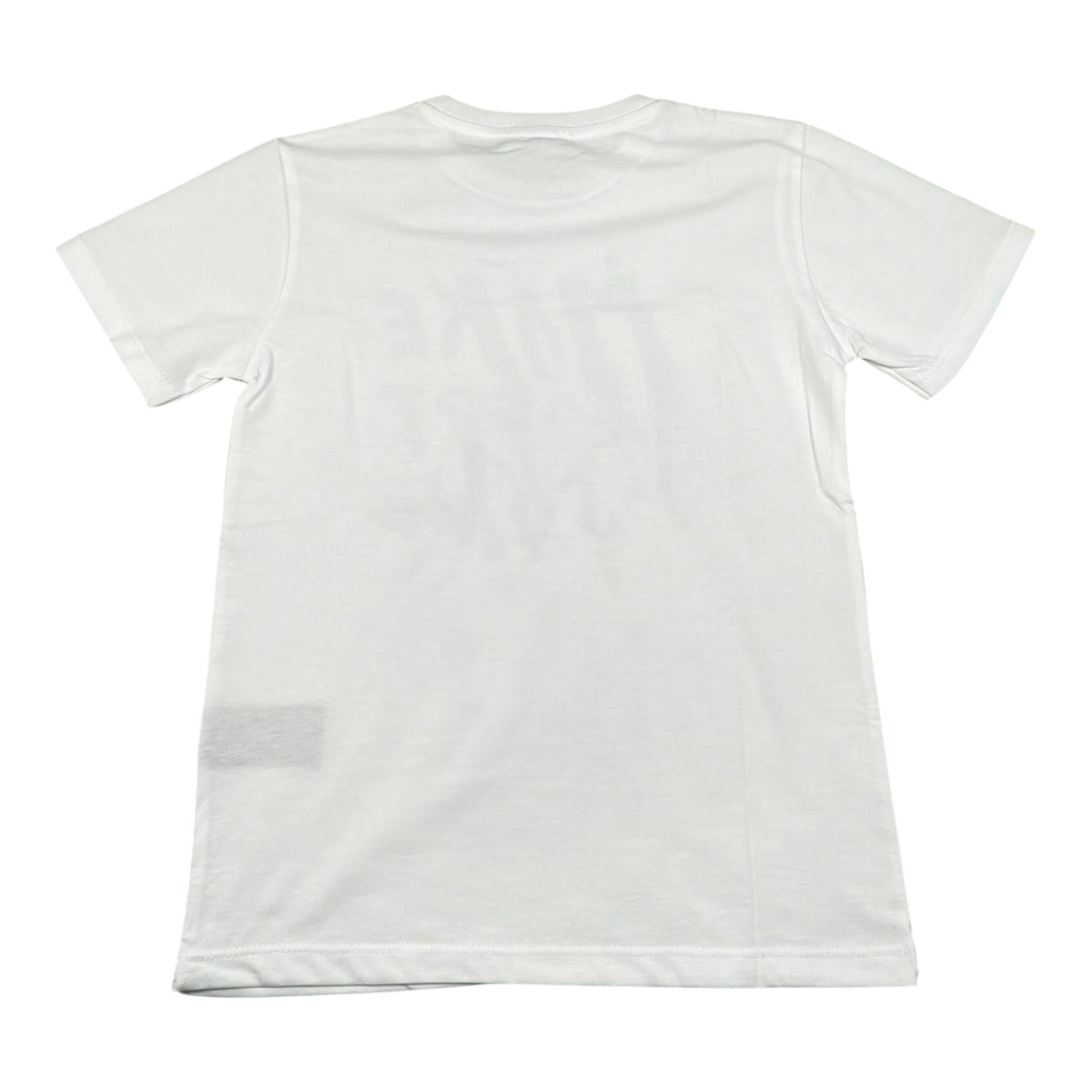 Never Too T-Shirt tinta unita con Logo Bianco per Bambino NT2461P BIANCO NEVER TOO 