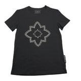 JOHN RICHMOND t-shirt girocollo tinta unita con brillantini Nero per Bambina RGA25052TS NERO JOHN RICHMOND 