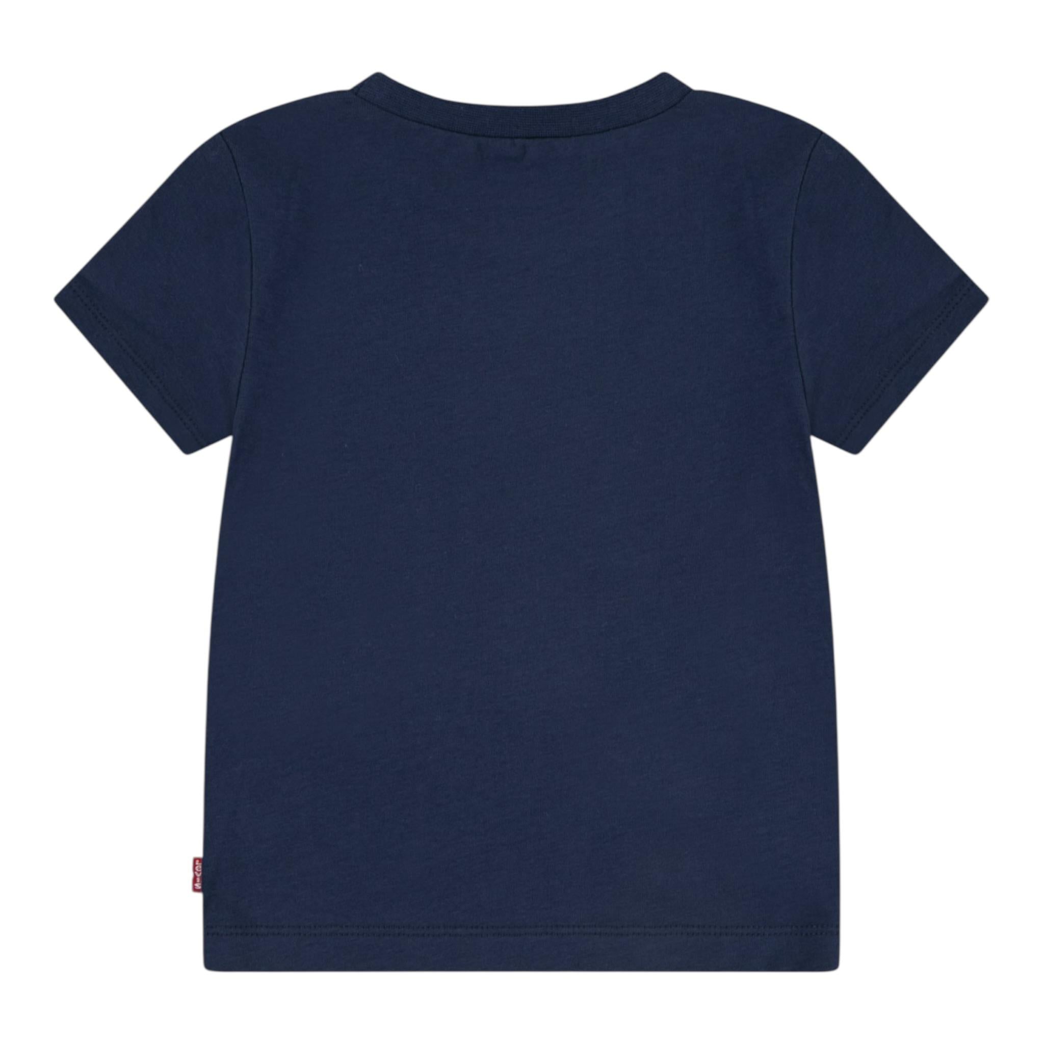 Levi'S T-Shirt Girocollo Tinta Unita con Stampe per Neonato 6EM319 BLU LEVI'S 