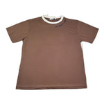 Manuel Ritz T-Shirt Girocollo Tinta Unita per Bambino MR3050 MARRONE MANUEL RITZ 