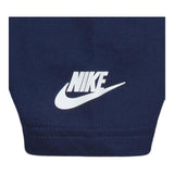 Nike T-Shirt Girocollo Tinta Unita con Logo per Bambino 86J575 BLU NIKE 