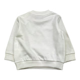 MOSCHINO felpa girocollo tinta unita con stampa Bianco per Neonato MMF060 BIANCO MOSCHINO 