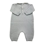 LITTLE BEAR tutina manica lunga tinta unita con colletto in contrasto Azzurro per Neonato 9101 AZZURRO LITTLE BEAR 