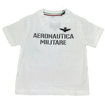 Aeronautica Militare T-Shirt Girocollo Tinta Unita con Stampa per Neonato 251TS0040AN BIANCO AERONAUTICA MILITARE 