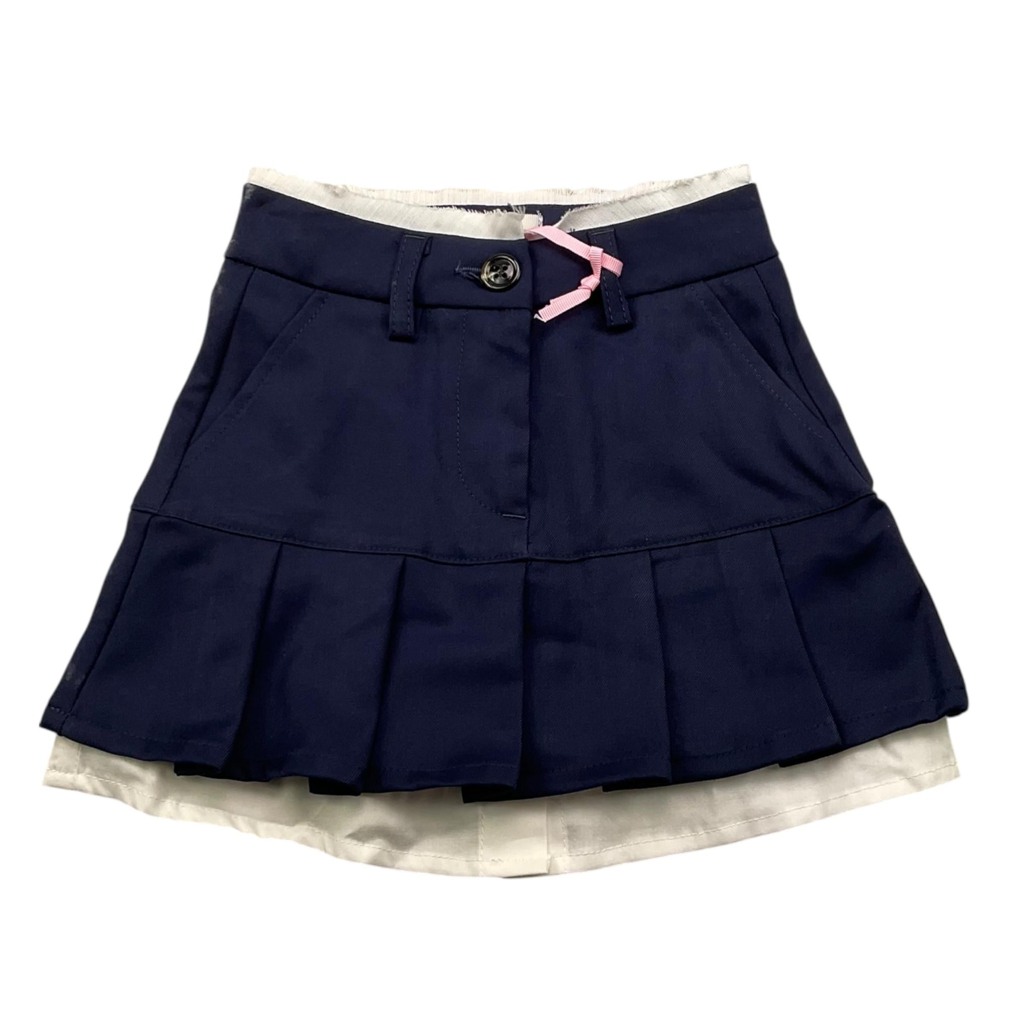 DROPSEASON2 gonna tinta unita cn girovita regolabile Blu per Bambina 3142G00140 BLU DROPSEASON2 