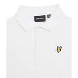 Lyle&Scott Polo Mezza Manica Tinta Unita con Logo per Bambino 48066 BIANCO LYLE&SCOTT 