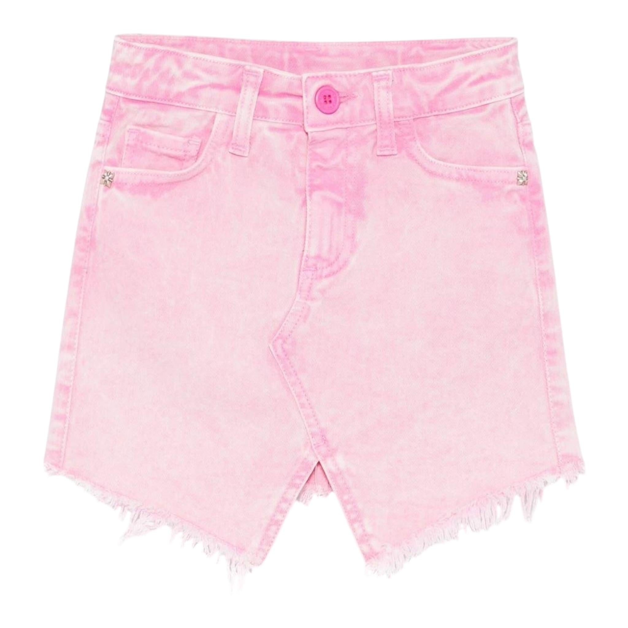 John Richmond Gonna In Denim tinta unita Rosa per Bambina RGP25161GOX ROSA JOHN RICHMOND 
