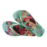 Havaianas Infradito Tinta Unita Con Fantasia Principesse Disney Verde Per Bambina