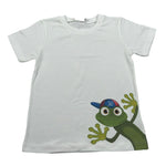 J.O. Milano T-Shirt Girocollo Tinta Unita con Stampe per Neonato 576N2 PANNA J.O. MILANO 