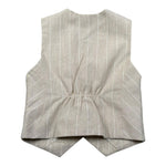 Manuel & Frank Gilet Tinta Unita con Fantasia per Bambino MF5194BX BEIGE MANUEL & FRANK 