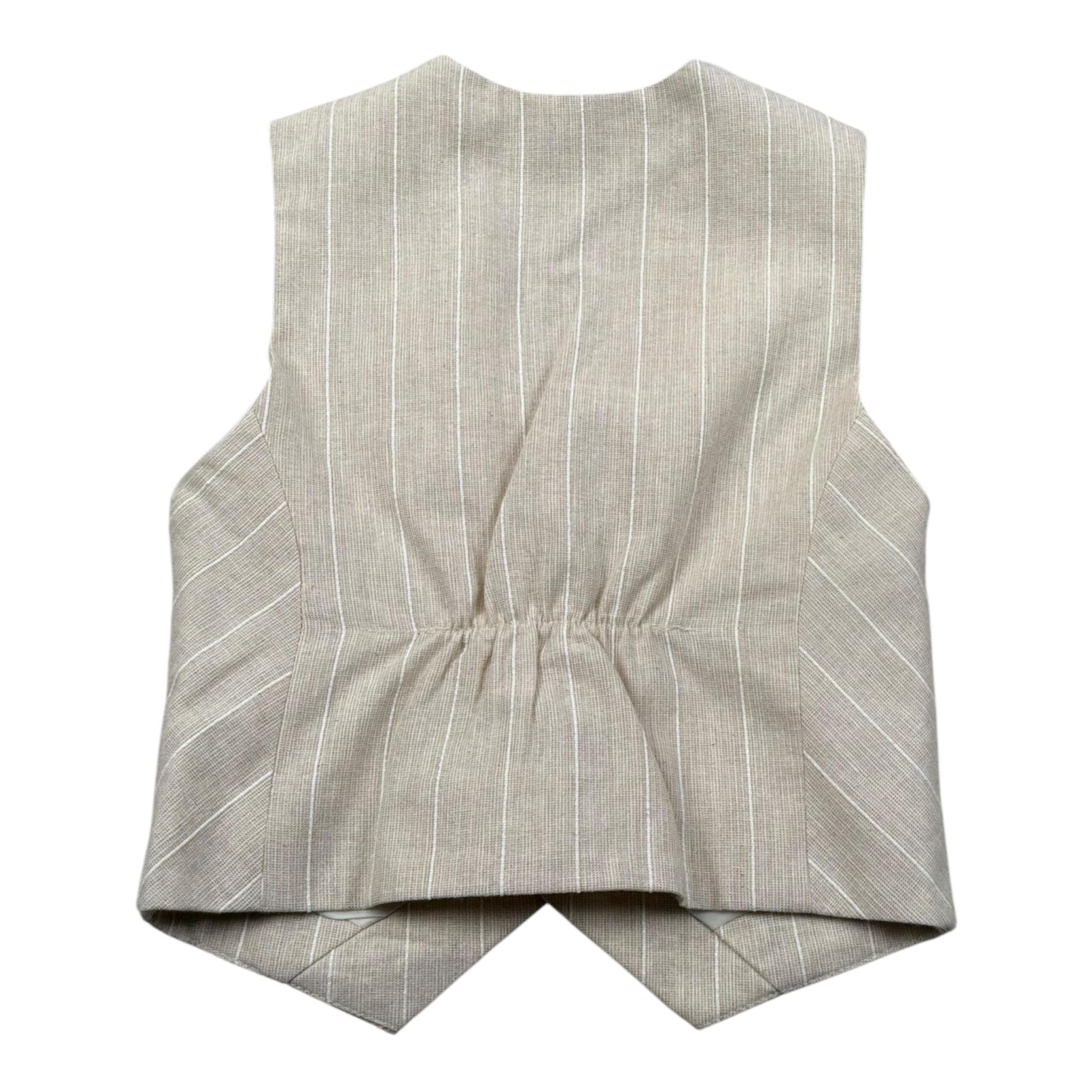 Manuel & Frank Gilet Tinta Unita con Fantasia per Bambino MF5194BX BEIGE MANUEL & FRANK 