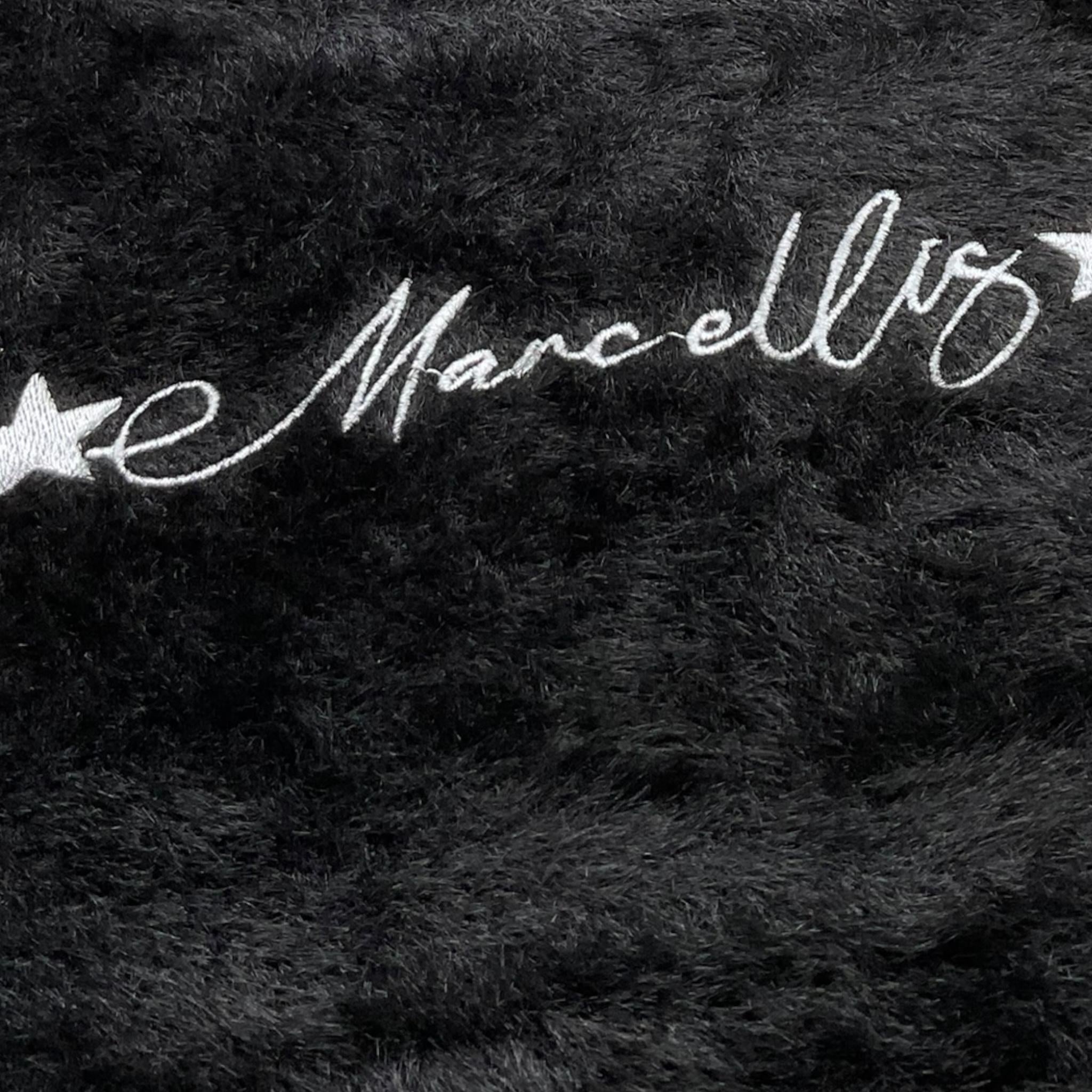 MARC ELLIS gilet in pelliccia tinta unita con logo Nero per Bambina JMJWA00231 NERO MARC ELLIS 