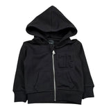 John Richmond Felpa con Zip E Cappuccio Tinta Unita per Neonato RIP26027FE NERO JOHN RICHMOND 