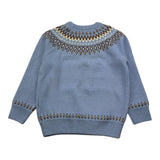 SAINT BARTH maglia tinta unita girocollo con stampa Azzurri per Bambina KYLA003 AZZURRO SAINT BARTH 