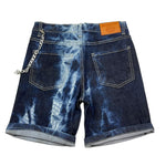 Never Too Bermuda In Denim con Girovita Regolabile E Fantasia  per Bambino NT1617B BLU NEVER TOO 