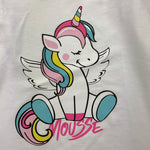 MOUSSE shirt girocollo tinta unita con stampa unicorno Bianco per Neonata HKTL361W BIANCO MOUSSE 