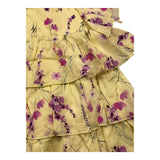 Miss Blumarine Abit Mezza Manica Tinta Unita Fantasia Floreale Giallo Per Neonata