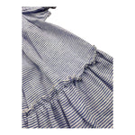 La Stupenderia Abito Mezza Manica Tinta Unita con Fantasia A Righe per Bambina TJAB76 BIANCO LA STUPENDERIA 