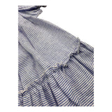 La Stupenderia Abito Mezza Manica Tinta Unita con Fantasia A Righe per Bambina TJAB76 BIANCO LA STUPENDERIA 