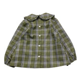 LITTLE BEAR camicia tinta unita con fantasia a righe Verde per Bambina 5241 VERDE LITTLE BEAR 