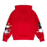 Iceberg Felpa Tinta Unita con Cappuccio E Stampa per Bambino MFICE5105J ROSSO ICEBERG 