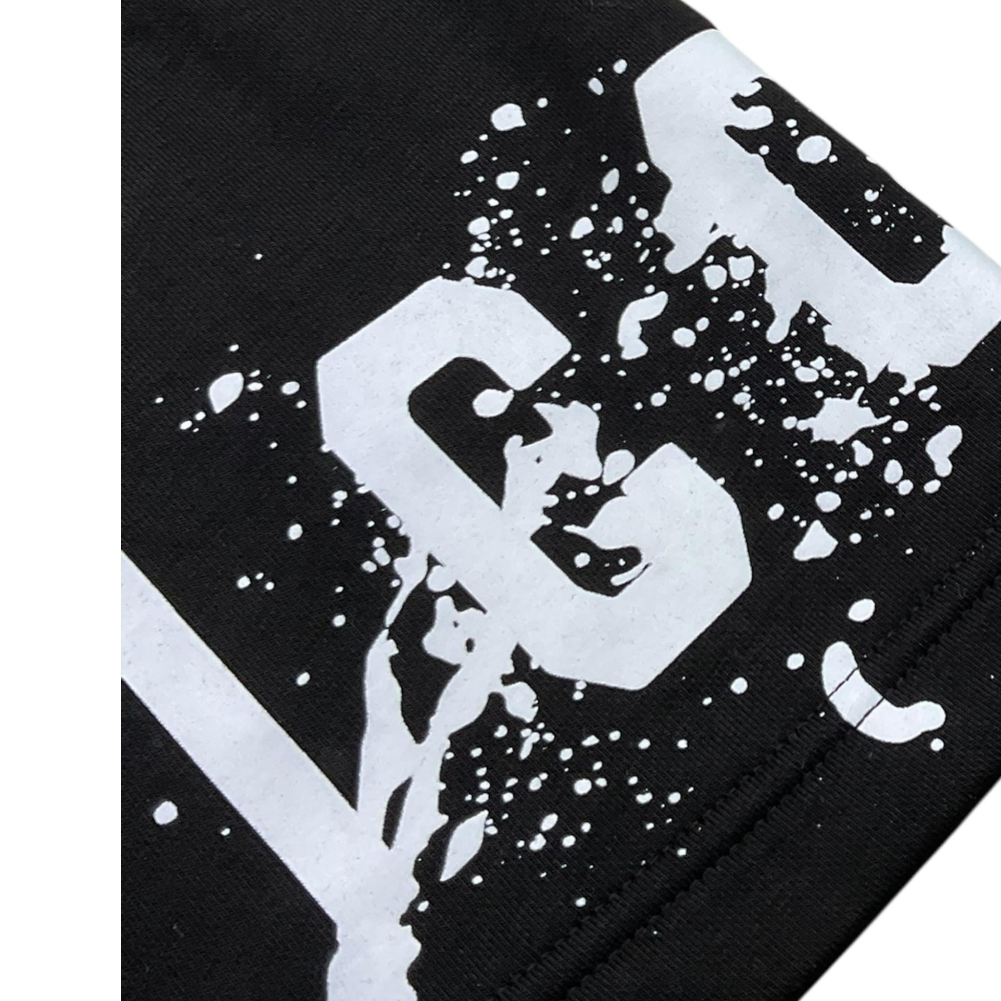 Icon Bermuda Tinta Unita con Stampa per Bambino IBSH00523 NERO ICON 