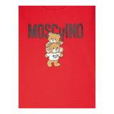MOSCHINO abito felpa girocollo tinta unita con stampa Rosso per Neonata MDV0BNXXX ROSSO MOSCHINO 