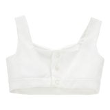 Monnalisa Top Tinta Unita  per Bambina 71E302 BIANCO MONNALISA 