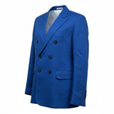 Manuel & Frank Giacca Tinta Unita con Bottoni per Bambino MF6259R COBALTO MANUEL & FRANK 