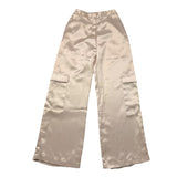 Hinnominate Pantalone Tinta Unita Modello A Palazzo Beige Per Bambina