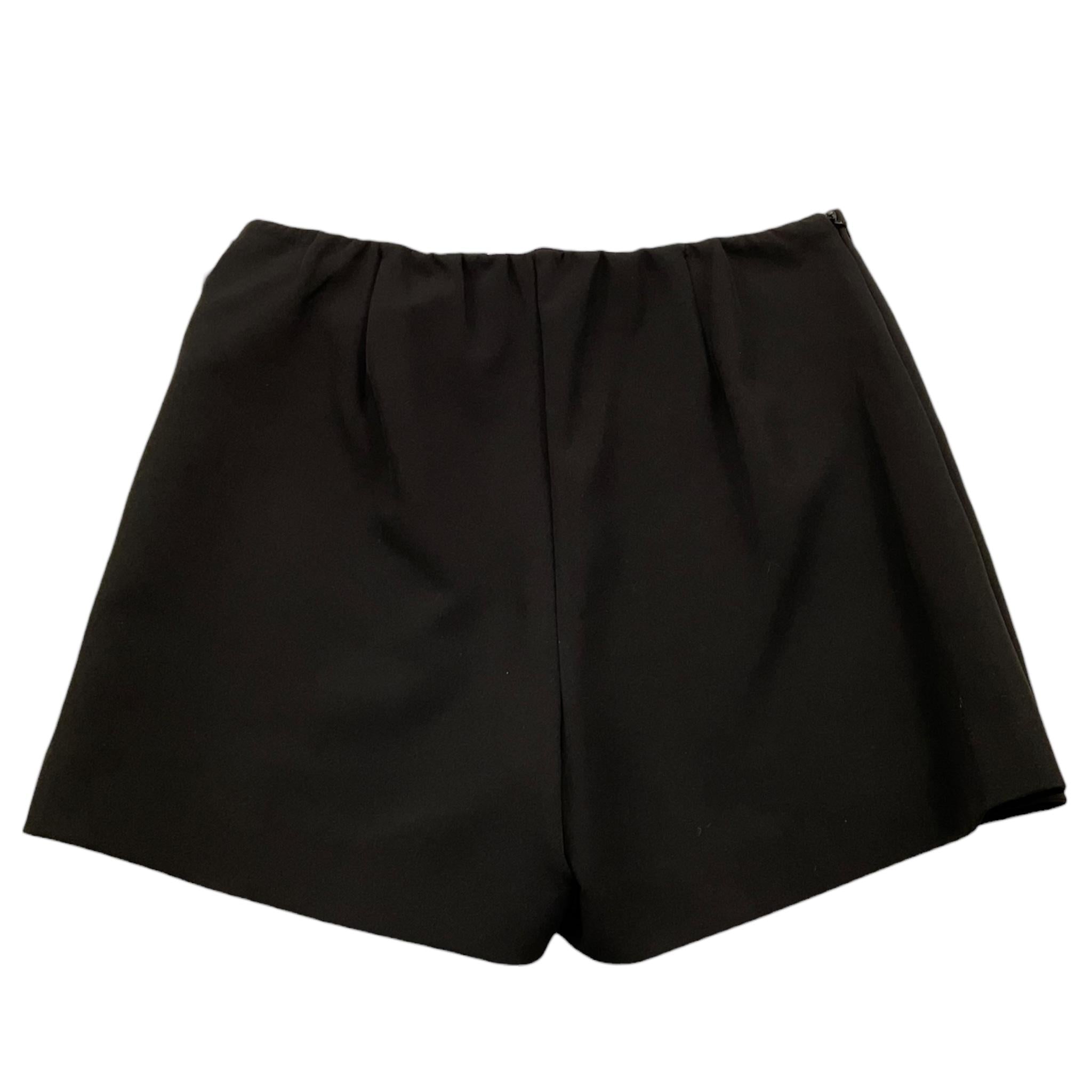 MISS BLUMARINE short tinta unita con elastico in vita e brillantini Nero per Bambina IF4018X NERO MISS BLUMARINE 