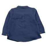 MAYORAL camicia manica lunga tinta unita collo coreano Blu per Neonato 2181 BLU MAYORAL 